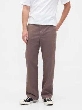 Βαρύ καμβά τύπου twill, χακί σε χαλαρή γραμμή εμπνευσμένη από τη δεκαετία του ’90