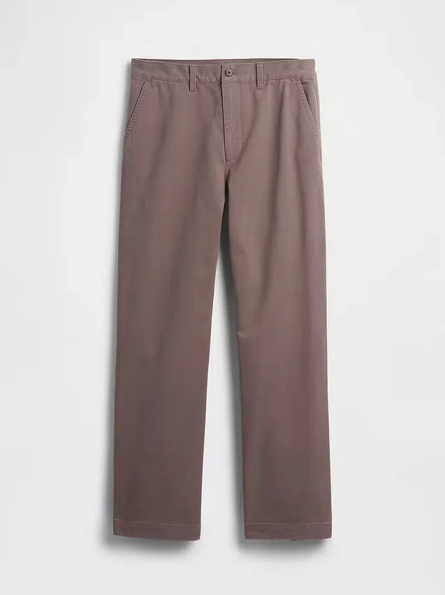 Βαρύ καμβά τύπου twill, χακί σε χαλαρή γραμμή εμπνευσμένη από τη δεκαετία του '90