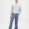 Βαρύ παντελόνι τζιν σε στυλ Chambray με φαρδιά γραμμή