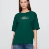 Βαρύ βαμβακερό κοντό T-shirt με σχέδιο Ford