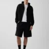 Vintagesoft Oversized Crop Zip Hoodie