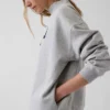 Vintagesoft Oversized Mockneck Logo Sweatshirt