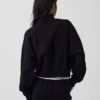 Vintagesoft Oversized πουλόβερ με μισό φερμουάρ και κωνική γραμμή