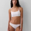 Βιολογικό ελαστικό βαμβακερό bralette