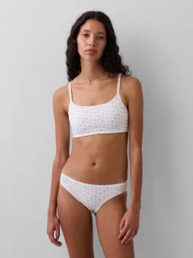 Βιολογικό ελαστικό βαμβακερό bralette