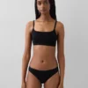 Βιολογικό ελαστικό βαμβακερό bralette