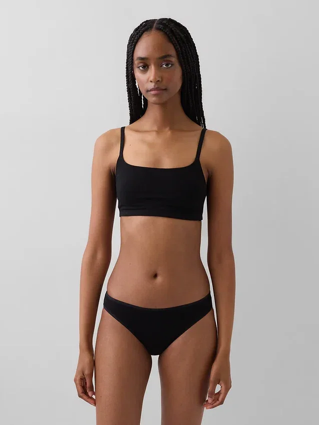 Βιολογικό ελαστικό βαμβακερό bralette