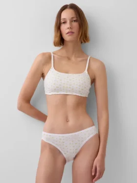 Βιολογικό ελαστικό βαμβακερό bralette