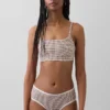 Βιολογικό ελαστικό βαμβακερό bralette