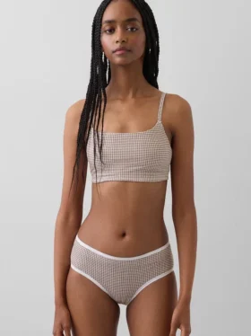 Βιολογικό ελαστικό βαμβακερό bralette