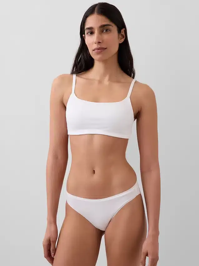 Βιολογικό ελαστικό βαμβακερό bralette