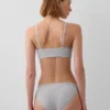 Βιολογικό ελαστικό βαμβακερό bralette