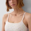 Βιολογικό ελαστικό βαμβακερό bralette