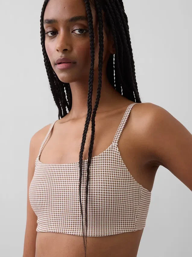 Βιολογικό ελαστικό βαμβακερό bralette