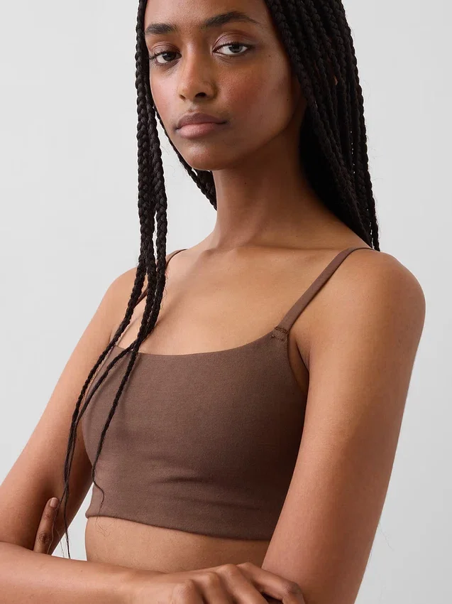 Βιολογικό ελαστικό βαμβακερό bralette