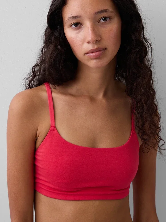 Βιολογικό ελαστικό βαμβακερό bralette