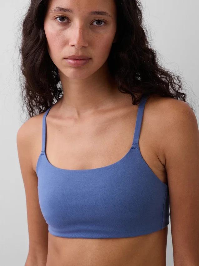 Βιολογικό ελαστικό βαμβακερό bralette