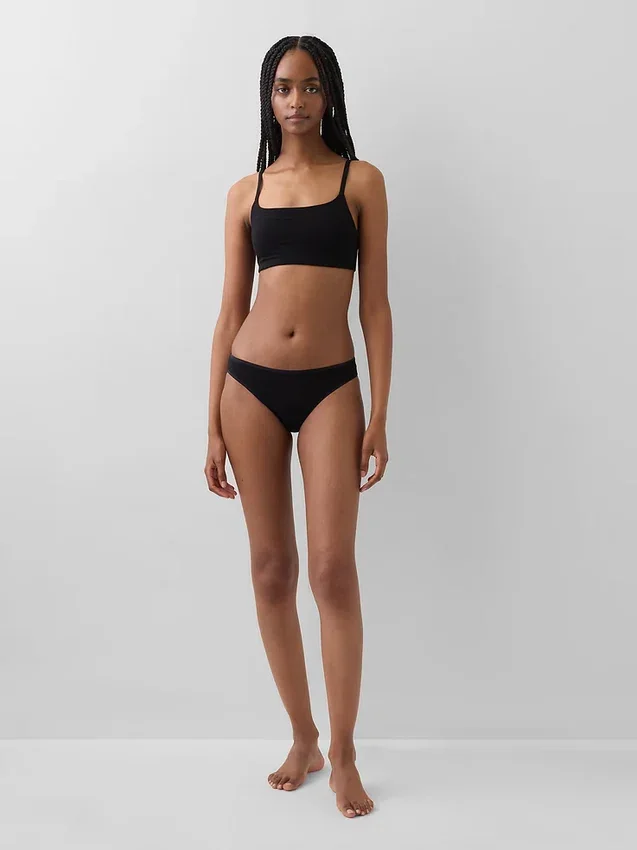 Βιολογικό ελαστικό βαμβακερό bralette