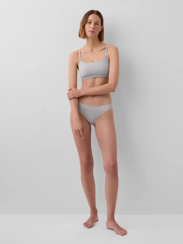 Βιολογικό ελαστικό βαμβακερό bralette