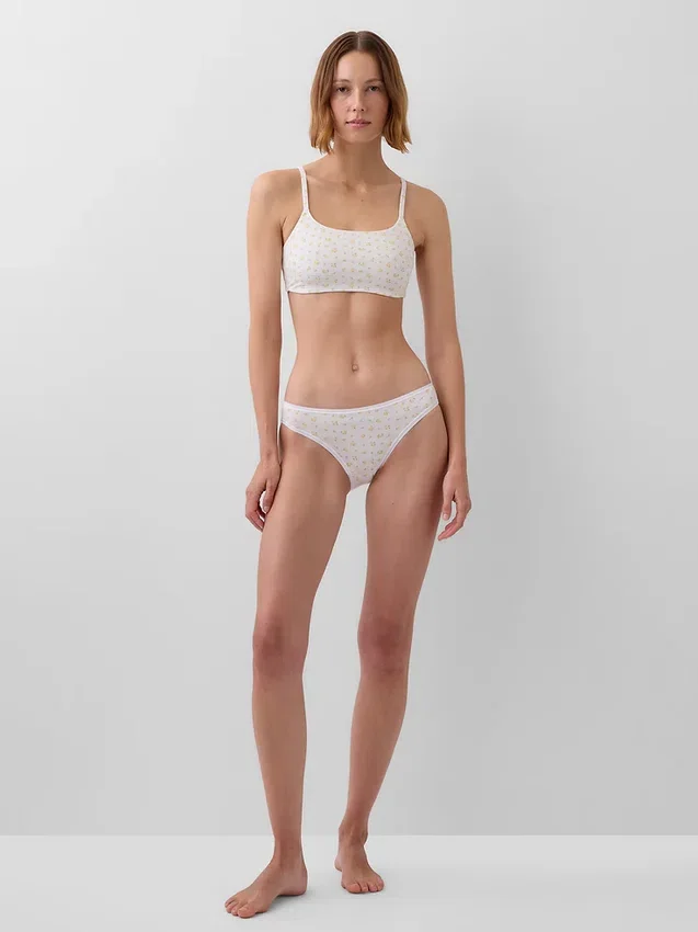 Βιολογικό ελαστικό βαμβακερό bralette