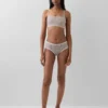 Βιολογικό ελαστικό βαμβακερό bralette