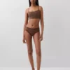 Βιολογικό ελαστικό βαμβακερό bralette