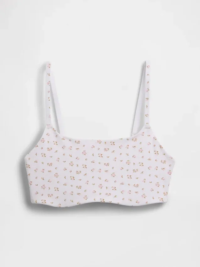 Βιολογικό ελαστικό βαμβακερό bralette