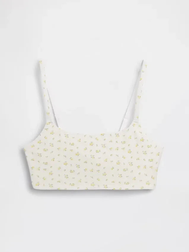 Βιολογικό ελαστικό βαμβακερό bralette