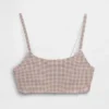Βιολογικό ελαστικό βαμβακερό bralette