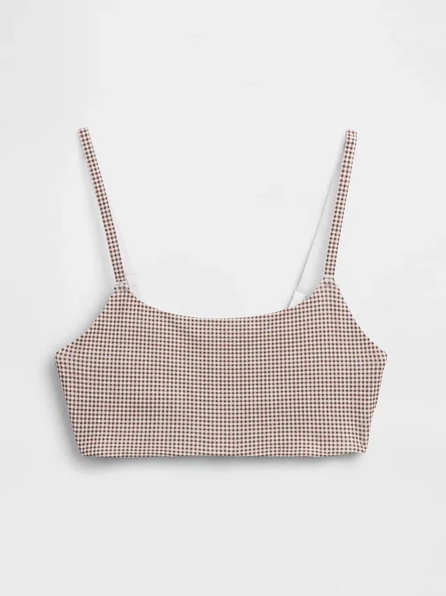 Βιολογικό ελαστικό βαμβακερό bralette