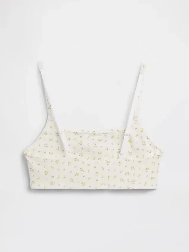 Βιολογικό ελαστικό βαμβακερό bralette