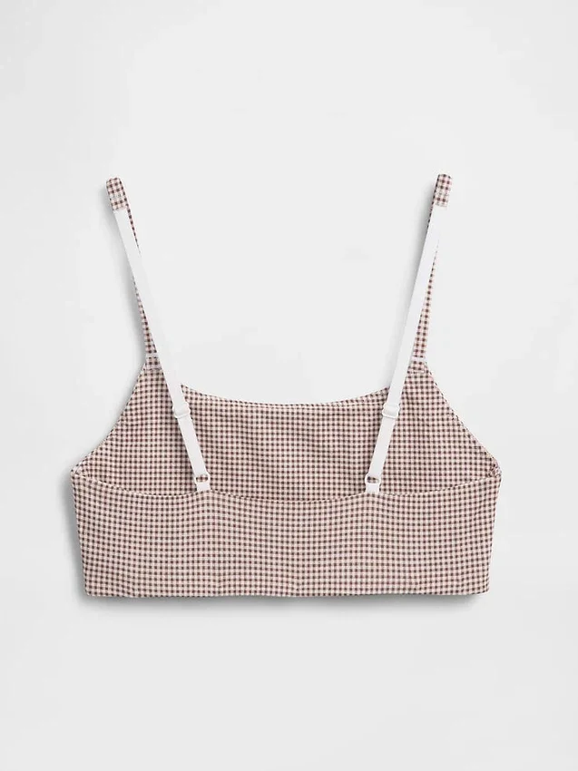 Βιολογικό ελαστικό βαμβακερό bralette