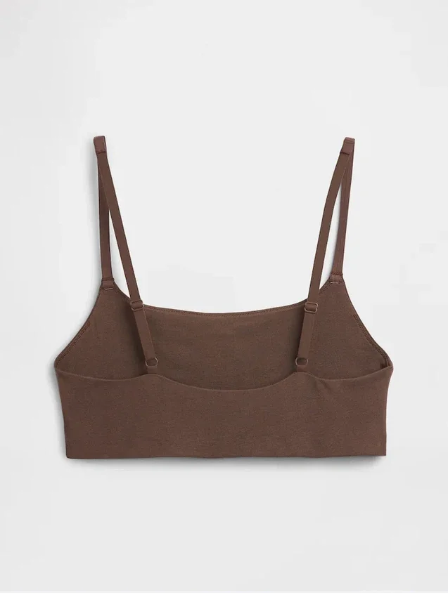 Βιολογικό ελαστικό βαμβακερό bralette