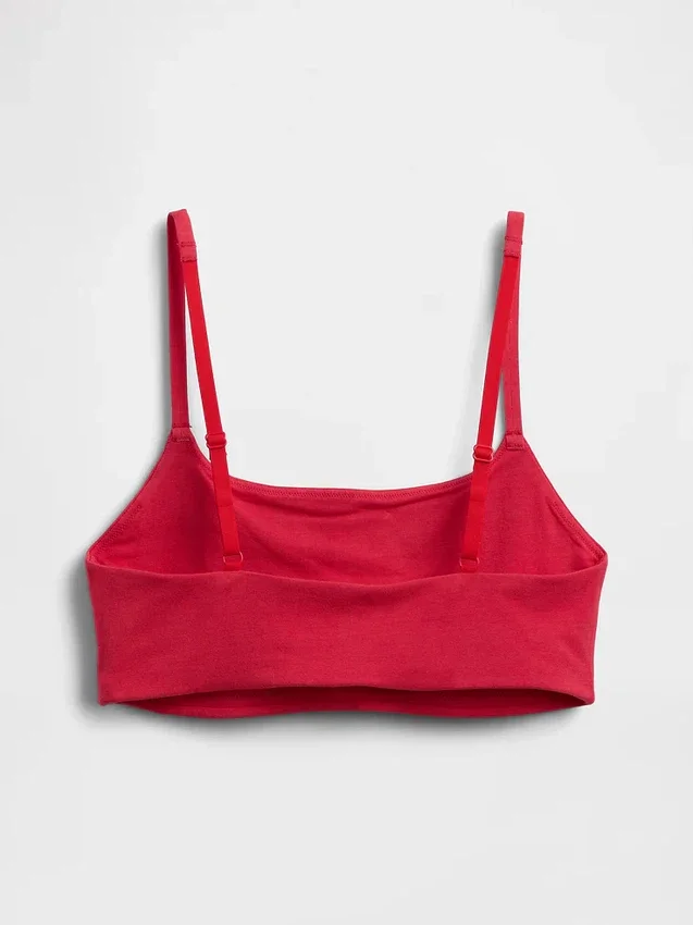Βιολογικό ελαστικό βαμβακερό bralette