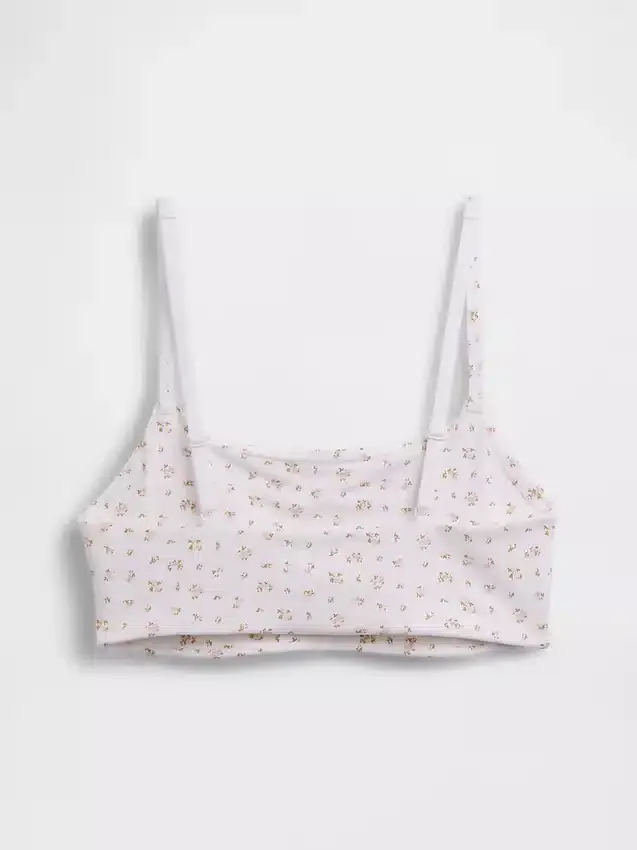 Βιολογικό ελαστικό βαμβακερό bralette