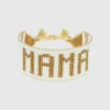 Βραχιόλι Hart «Mama» σε λευκό και χρυσό