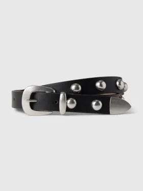 Ζώνη από βίγκαν δέρμα με καρφιά